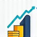 Icon representing interest checking, a growing bar graph