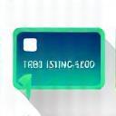 Icon representing a credit card with a low interest rate symbol