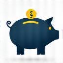 Icon representing regular savings, a piggy bank