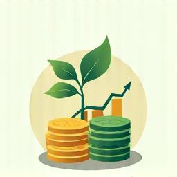 Icon representing wealth management, like growing money or a hand holding a flourishing plant